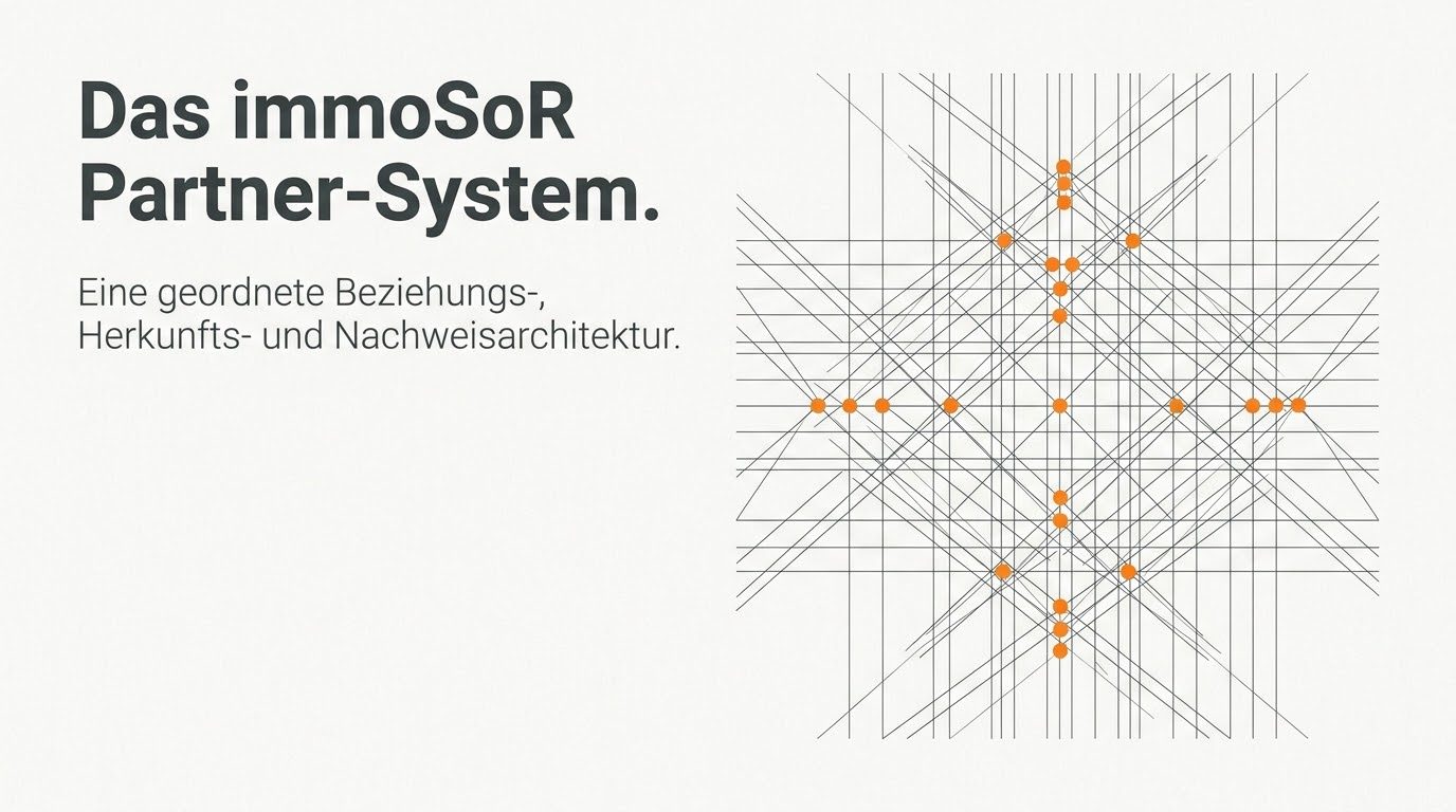 Schautafel 01 · Das immoSoR Partner-System