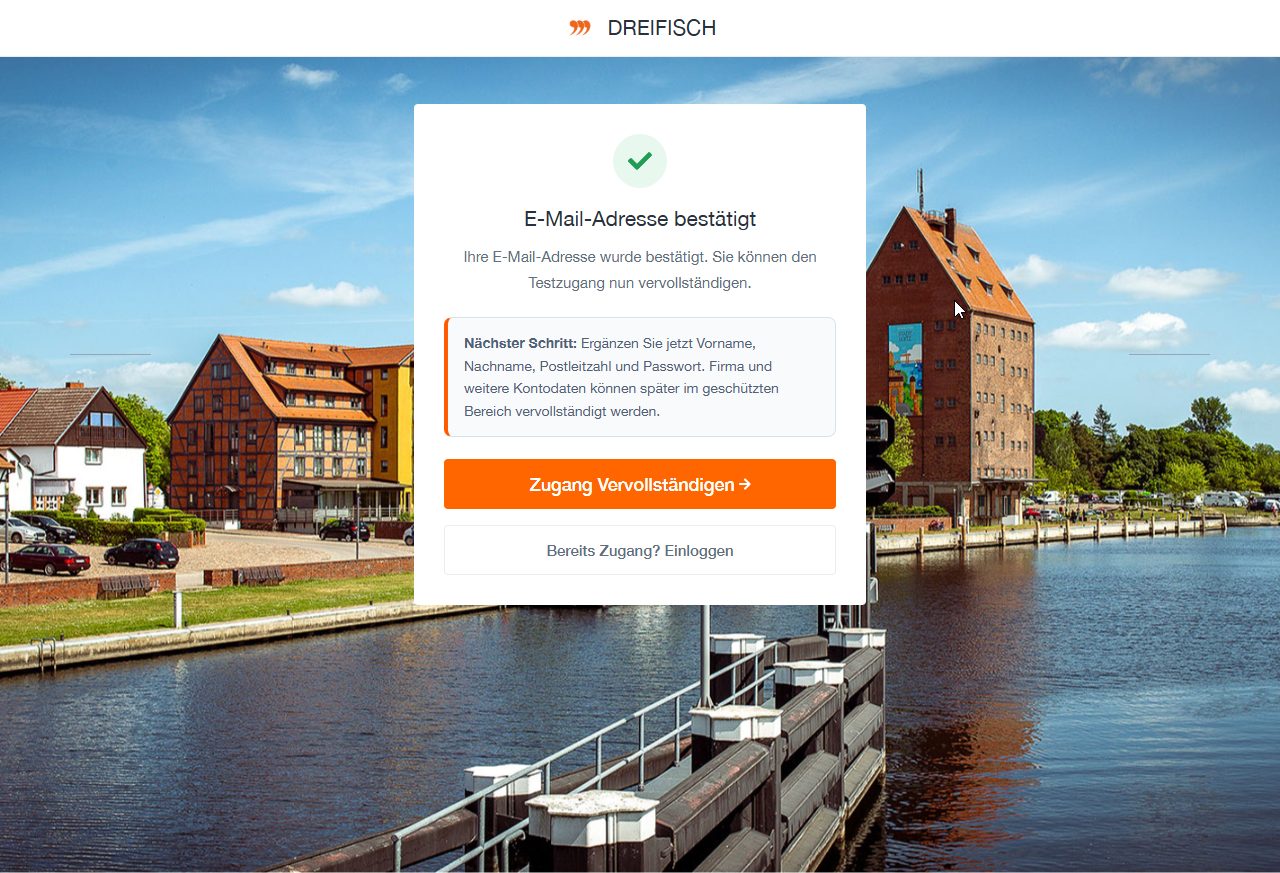 E-Mail-Adresse bestätigt