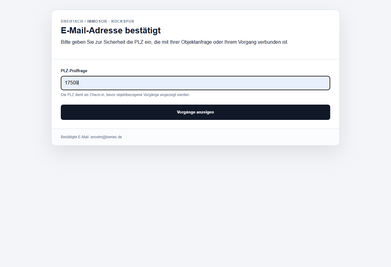 E-Mail bestätigt